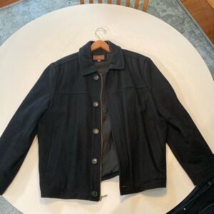 Merona Black Overcoat Size Large